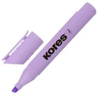 Маркер текстовыделитель Kores High Liner Plus Pastel на водной осн, фиол 36031