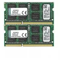 Оперативная память Kingston ValueRAM 16 ГБ (8 ГБ x 2 шт.) DDR3 1333 МГц SODIMM CL9 KVR13S9K2/16