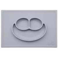 Тарелка EZPZ Happy mat, pewter