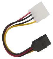 Шнур питания (кабель) SATA 15см, molex 4pin/sata 15pin, пакет CC-SATA-PS