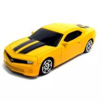 Машинка металлическая RMZ City 1:64 Chevrolet Camaro, без механизмов, желтый матовый цвет - Uni-Fortune [344004SM(A)]