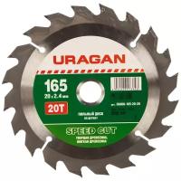 Пильный диск URAGAN 36800-165-20-20 165х20 мм