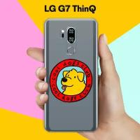 Силиконовый чехол на LG G7 ThinQ Клуб любителей собак / для ЛДжи Джи 7 СинКу