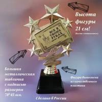 Приз с надписью "Все в твоих руках". Кубок, подарок, сувенир, награда, презент