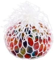 1TOY Игрушка «Жмяка. Шар с разноцветными шариками в сетке», 6,5 см