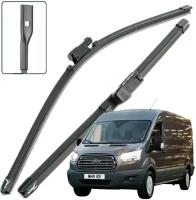 Дворники Ford Transit (7) TTF Форд Транзит фургон 2014 2015 2016 2017 2018 2019 2020 2021 2022 Щетки стеклоочистителя бескаркасные 2шт, 750мм-500мм