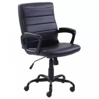 Кресло руководителя Easy Chair 581 TR офисное, обивка: прессованная кожа, цвет: черный