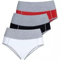 Женские спортивные трусы-шорты Lunarable белые, черные, красные 3шт., размер 50-52