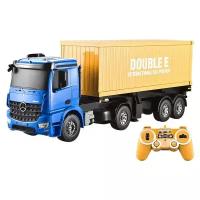 Фура Double Eagle Mercedes-Benz Arocs E564-003, 1:20, 61 см, синий/желтый/черный