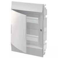 Распределительный шкаф ABB Mistral41 24 мод., IP41, встраиваемый, белая дверь, с клеммами 1SLM004101A1105