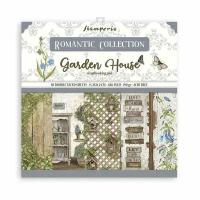 Набор бумаги для скрапбукинга "Romantic Garden House", 10 листов, 15,24 x 15,24 см, 190 г/м / Stamperia, SBBXS15