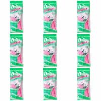 DR.CLEAN Перчатки хозяйственные Flower, поливиниловые, L, 9 шт