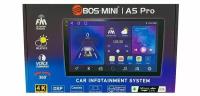 Автомагнитола BOS-Mini A5 9"дюймов 4+64Gb 8 ядер 2 DIN/Android 12