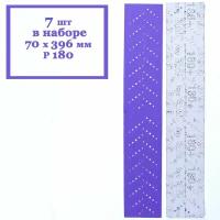 Полоска шлифовальная 3M Cubitron II Hookit 737U Purple 180+ 70 x 396 мм (7 шт. в наборе)