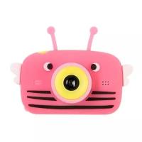 Детский цифровой фотоаппарат Children's Fun Camera Bee "Пчела", модель 4356857, розовый