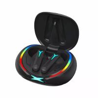 Игровые беспроводные наушники Air Play, BT 5.3, зарядный чехол 300 мАч, черный, Deppa 44197