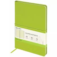 Блокнот BRAUBERG Metropolis X А5, 80 листов 111033, 9 шт., светло-зеленый, цвет бумаги бежевый