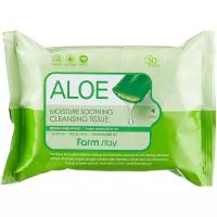 Farm Stay Влажные салфетки с экстрактом алоэ Aloe Moisture Soothing Cleansing Tissue 30шт