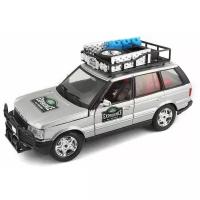 Внедорожник Bburago Range Rover Safari (18-22061) 1:24, 20 см, серебристый