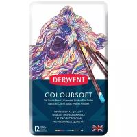 Derwent Цветные карандаши Coloursoft, 12 цветов (0701026)