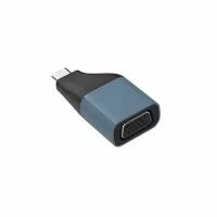 Адаптер переходник с Type-C USB на VGA Onten UC105 черно-синий