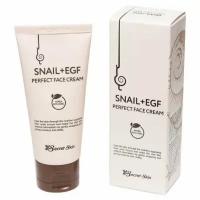 Крем Secret Skin Skin Care Snail+EGF Perfect Face Cream, Крем для лица с экстрактом улитки, 50 мл