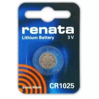 Батарейка CR1025 3В литиевая Renata 48mAh