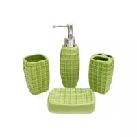 Набор аксессуаров для ванной комнаты 4 предмета керамика (ТМ Good Seller)