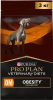 Pro Plan Veterinary Diets OM Obesity Management корм для собак при ожирении Диетический, 3 кг