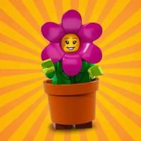 Минифигурка Лего 71021-14: серия COLLECTABLE MINIFIGURES Lego 18 series; Flower Pot Girl (Девочка-цветок)