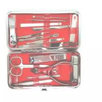 Маникюрный набор Makeup Kit & Manicure Set ZY-883 (16 предметов), красный