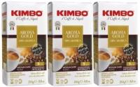 Кофе молотый KIMBO AROMA GOLD 100% ARABICA MEDIUM DARK ROAST (Кимбо Арома Голд 100% Арабика), 3 шт по 250 гр