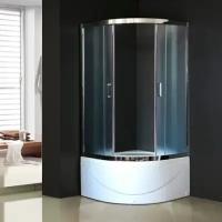 Душевой уголок Royal Bath RB 100BK-C-CH 100x100 матовый