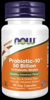 NOW Probiotic-10 50 Billion (Пробиотик-10 50 миллиардов) 50 капсул