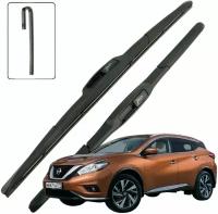 Дворники Nissan Murano (3) Z52 Ниссан Мурано З52 2016 2017 2018 2019 2020 2021 2022 Щетки стеклоочистителя гибридные 650мм-450мм к-т 2шт