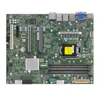 Материнская плата ATX Supermicro MBD-X12SCA-F-O (LGA1200, W480, 4*DDR4 (2933MHz), 4*SATA 6Gb/s RAID, 2*M.2, 2.5Glan, Glan, 4*PCIE, 7*USB 3.2, USB Type