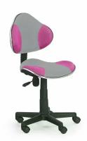 Кресло компьютерное Halmar FLASH 2 (серый/розовый)