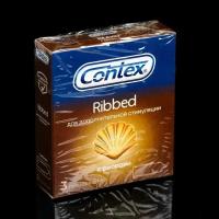 Презервативы Contex Ribbed (с ребрами), 3 шт. в упак