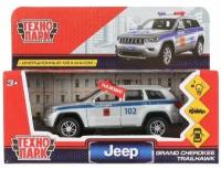 Машинка Технопарк JEEP GRAND CHEROKEE полиция 12 см свет и звук CHEROKEE-12SLPOL-SL