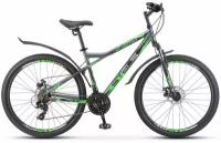 Горный велосипед Stels Navigator 710 MD 27.5 V020 16" антрацит/зелен/черн