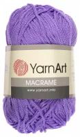 Пряжа YarnArt Macrame ЯрнАрт Макраме Шнур для плетения макраме, 135 сиреневый, 90 г 130 м, полиэстер, 1 шт