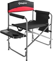 1904 Steel Director chair кресло скл. сталь, 53x50x83см, черный-красный
