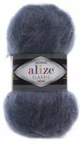 Пряжа Alize Mohair Classic New (Мохер Классик Нью) - 1 шт Цвет: 411 джинс меланж 25% мохер, 24% шерсть, 51% акрил 100г 200м