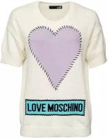 Джемпер LOVE MOSCHINO, размер 46, белый