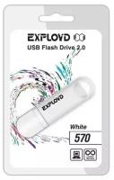 Флешка EXPLOYD 4GB-570 4 Гб, белый