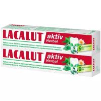 Lacalut aktiv herbal зубная паста, 75 мл, спайка №2