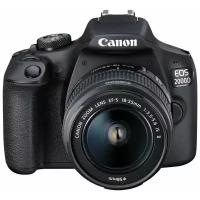 Фотоаппарат Canon EOS 2000D Kit EF-S 18-55mm f/ II, черный/ kit 18-55 III