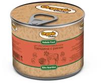 Organic Сhoice 240 г консервы для собак мелких и средних пород говядина с рисом