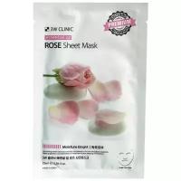 Маска тканевая с экстрактом розы, 25мл, Essential Up Rose Sheet Mask, 3W Clinic, 8809540515010