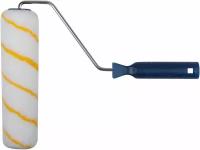 Валик полиакрил/полиэстер/хлопок, с желтой полосой, каркасная система, диам. 40/60 мм; ворс 6мм, 230 мм (02098)